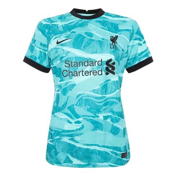 Camiseta Liverpool Replica Segunda Ropa Mujer 2020/21 Azul